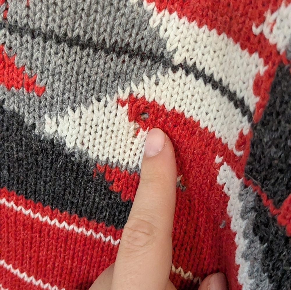 Vintage Ralph Lauren Jeans Sweater Aztec Southwestern Pullover Women L Hand Knit - Picture 9 of 10